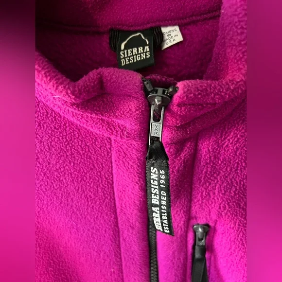 Vintage Sierra Designs Shacket Made in USA Pink Fleece - Picture 2 of 5
